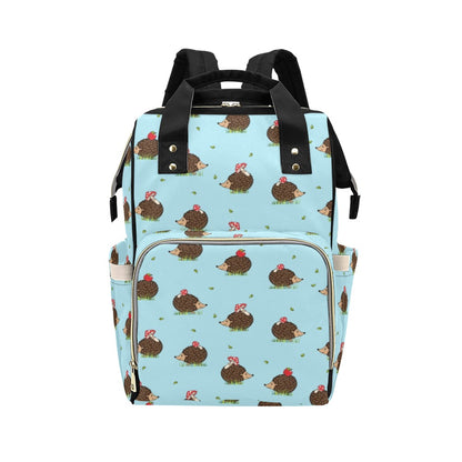 Hedgehog Print Design LKS402 Diaper Bag Backpack