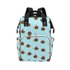 Hedgehog Print Design LKS402 Diaper Bag Backpack