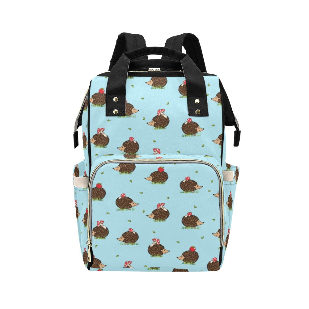 Hedgehog Print Design LKS402 Diaper Bag Backpack