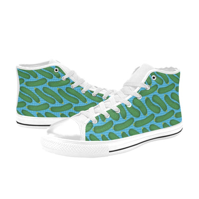 Zucchini Print Design LKS301 Men's High Top Canvas Shoes