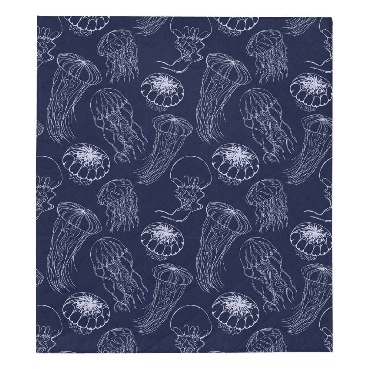 Jellyfish Pattern Print Design 05 Premium Quilt