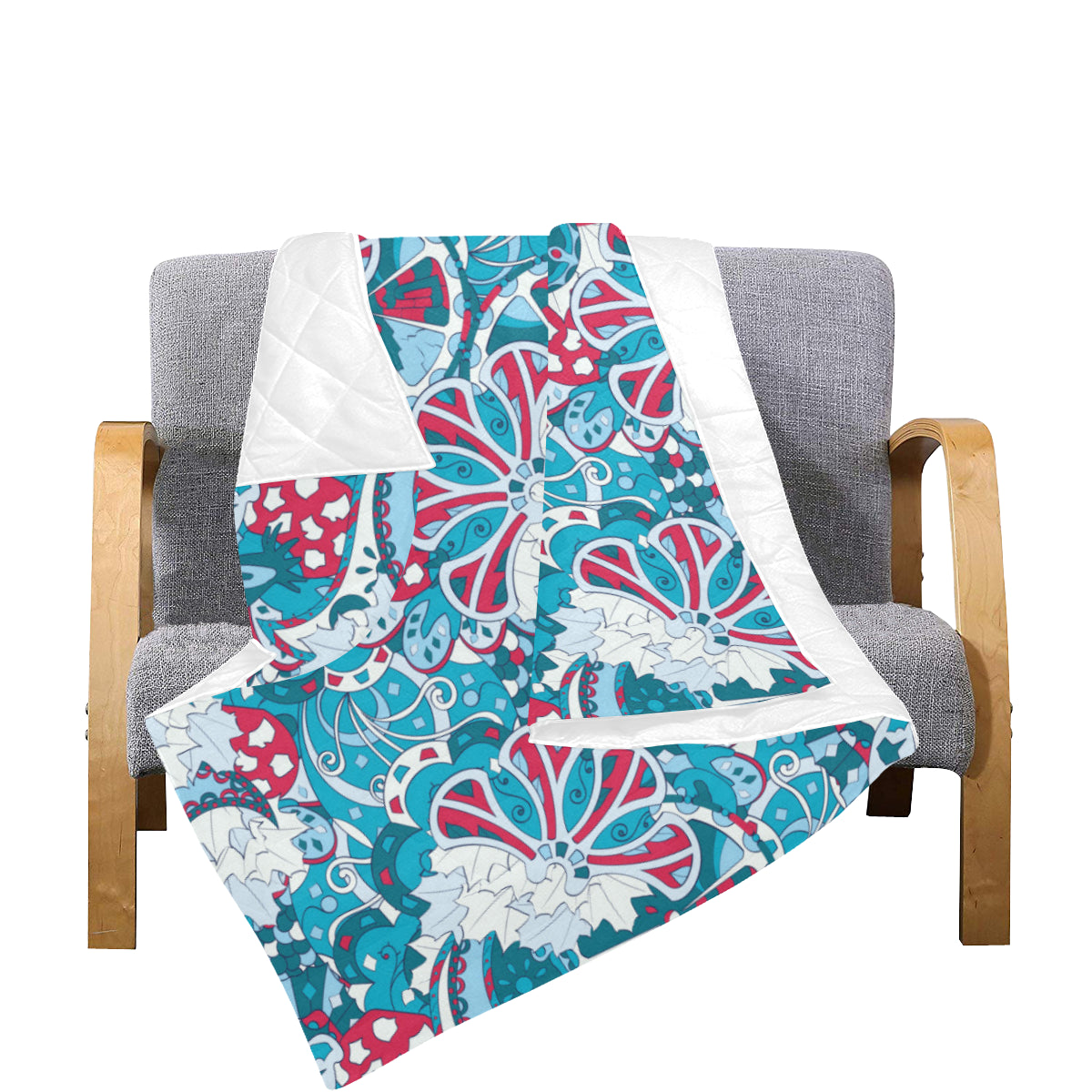 Funky Retro Pattern Print Design A05 Premium Quilt