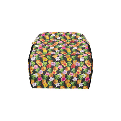 Pineapple Hibiscus Diaper Bag Backpack
