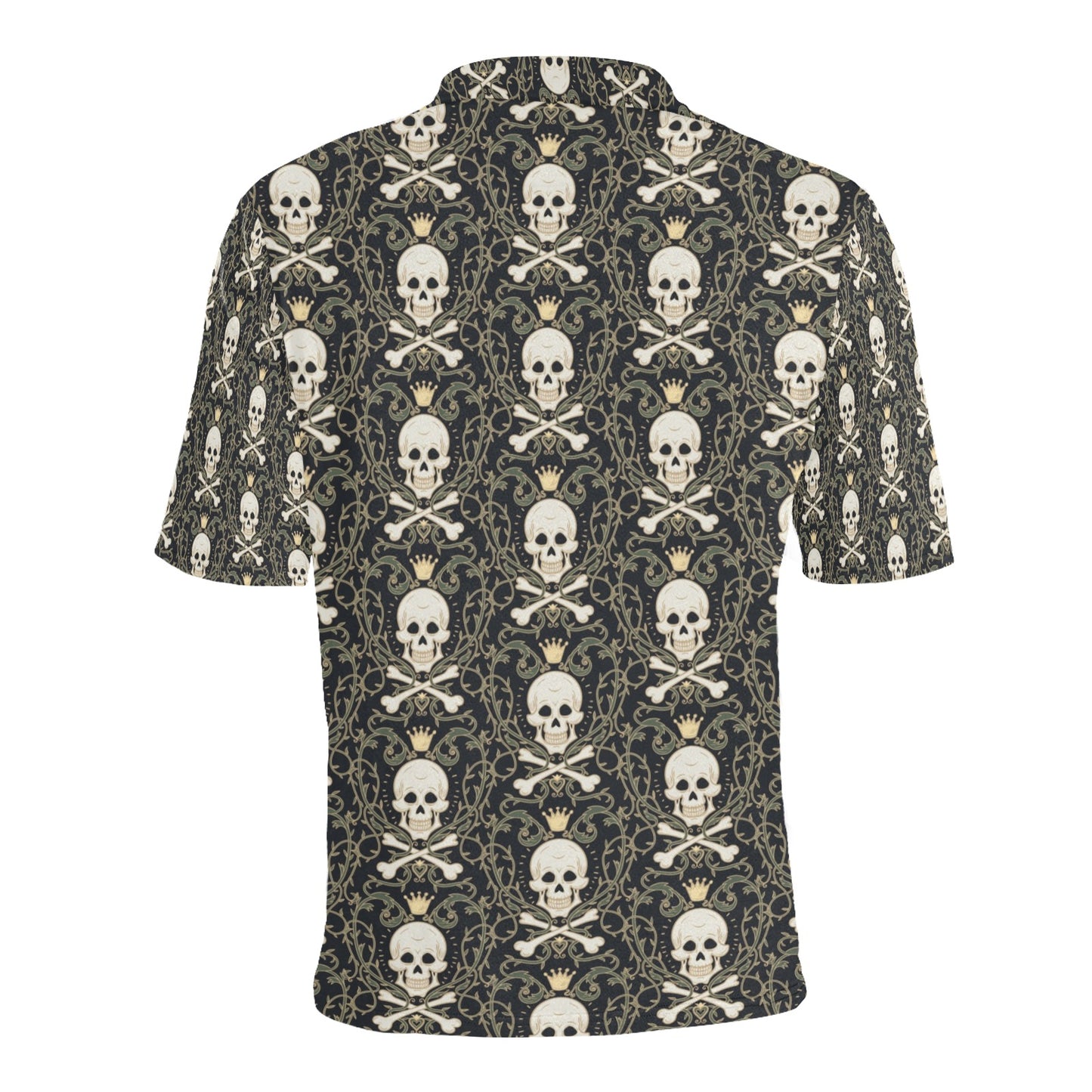 Skull King Print Design LKS307 Men Polo Shirt