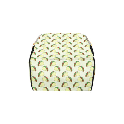 Taco Pattern Print Design TC05 Diaper Bag Backpack