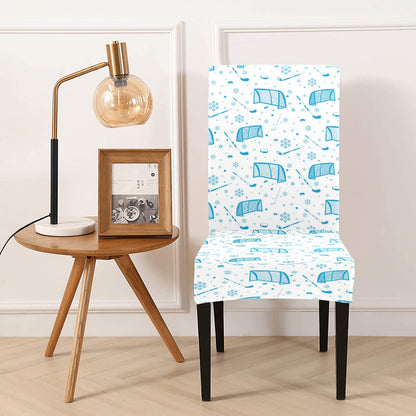 Hockey Print Design LKS303 Dining Chair Slipcover