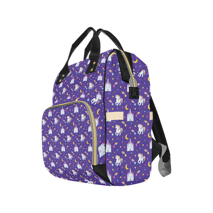 Unicorn Casttle Diaper Bag Backpack