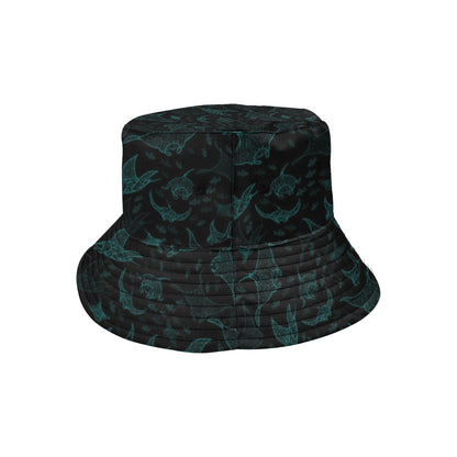 Manta Ray Print Design LKS402 Unisex Bucket Hat