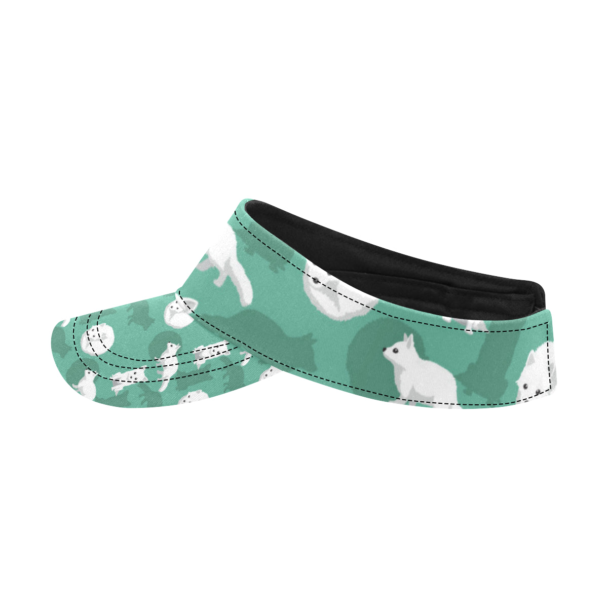 Arctic Fox Pattern Print Design Unisex Sun Visor