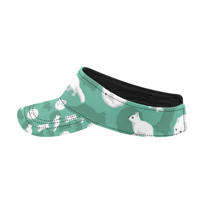 Arctic Fox Pattern Print Design Unisex Sun Visor