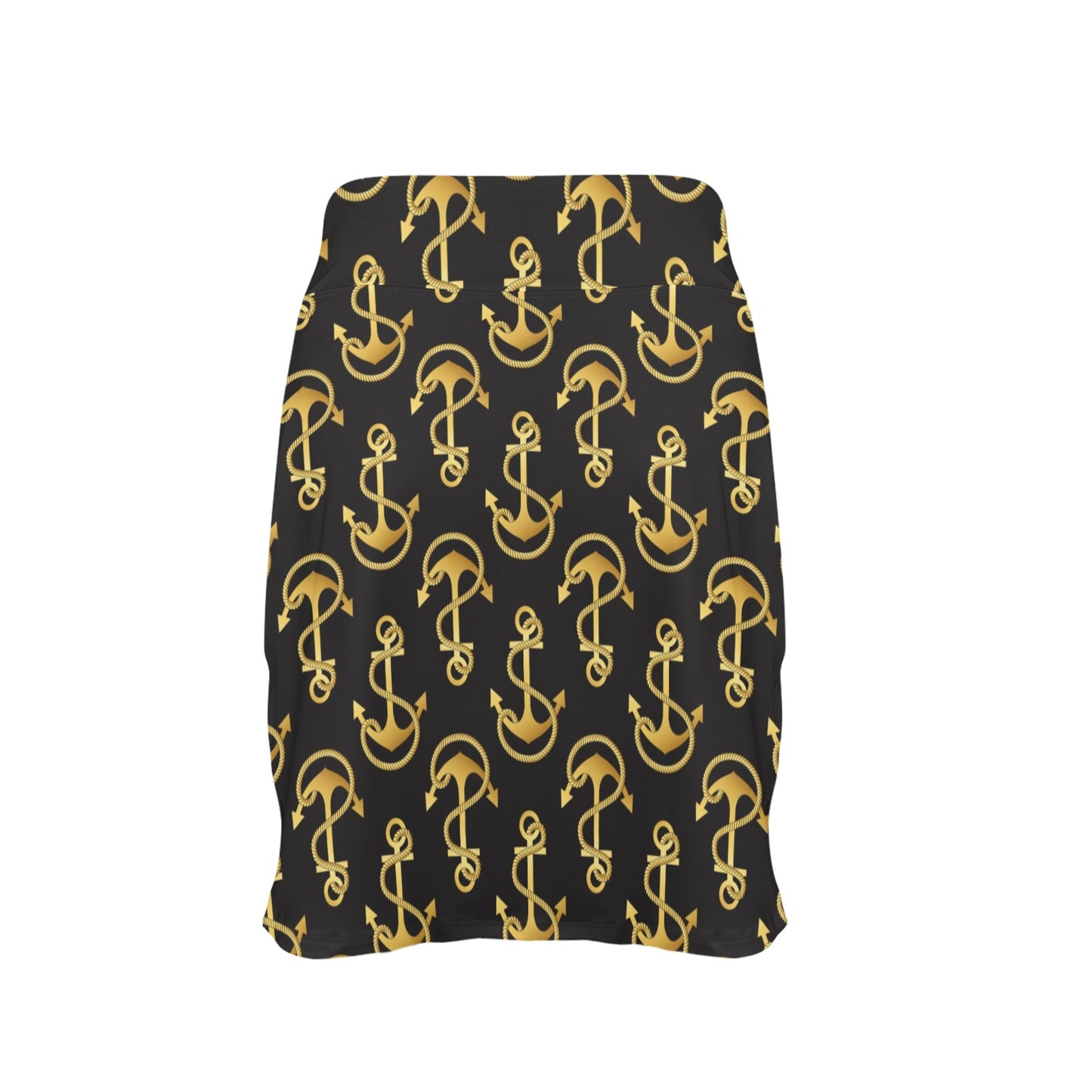 Anchor Gold Pattern 17" Golf & Pickleball Skort with Pockets