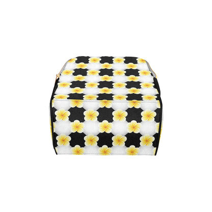 Plumeria Pattern Print Design A04 Diaper Bag Backpack