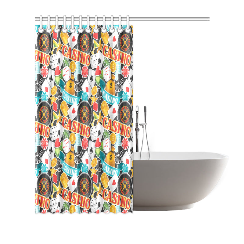Casino Pattern Print Design 03 Shower Curtain