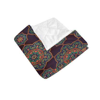 Medallion Pattern Print Design 03 Premium Quilt