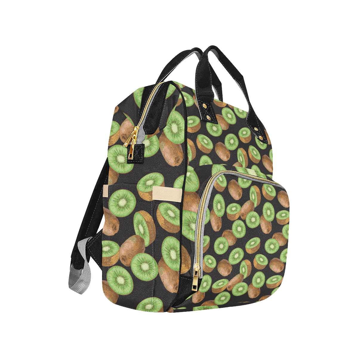 Kiwi Pattern Print Design KW03 Diaper Bag Backpack