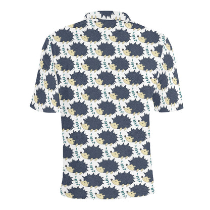 Hedgehog Print Design LKS401 Men Polo Shirt