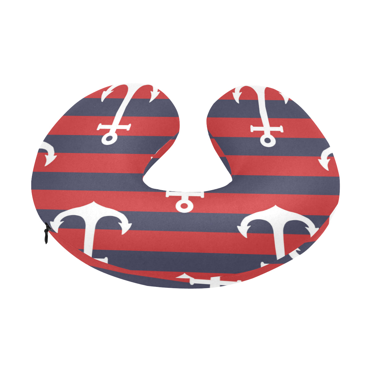 Nautical Pattern Print Design A05 U-Shaped Travel Neck Pillow