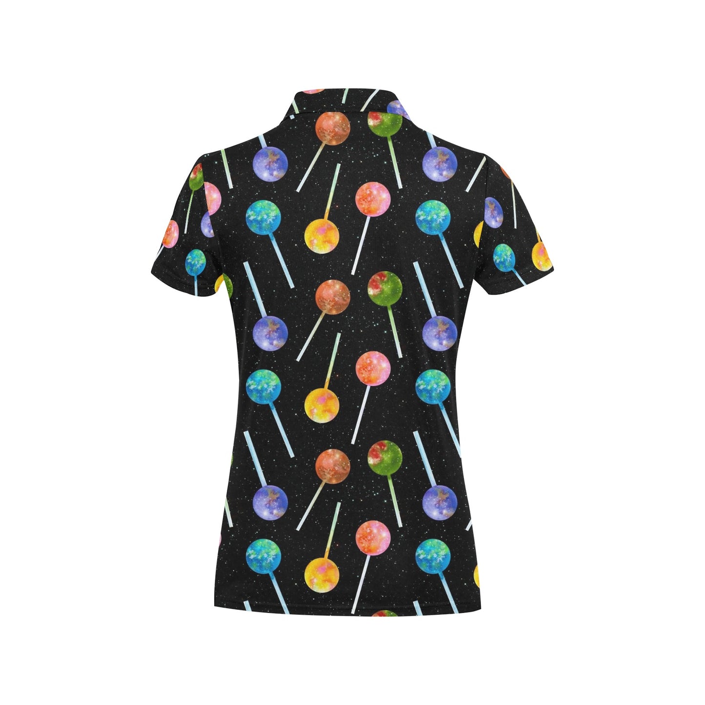 Lollipop Pattern Print Design LL04 Women's Polo Shirt