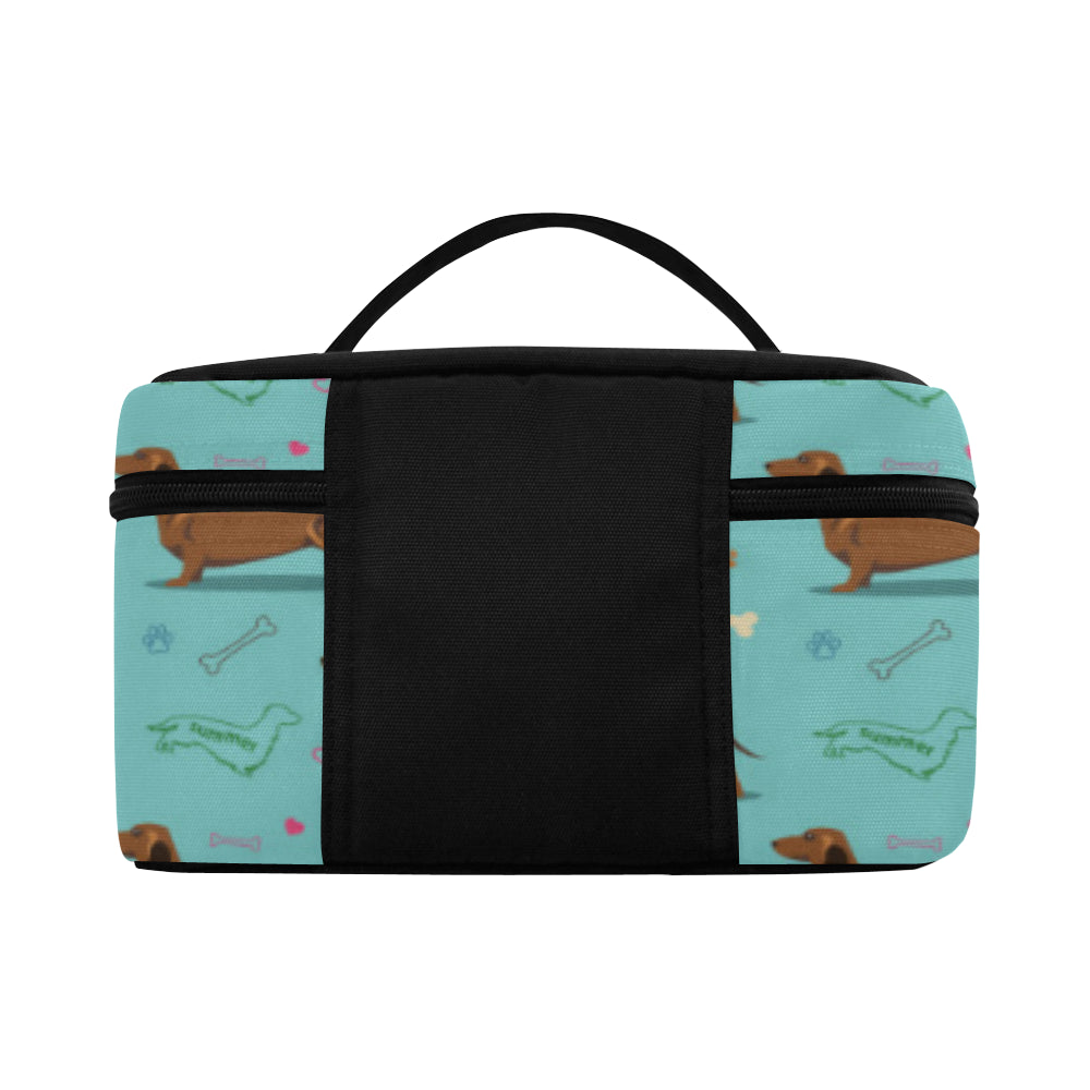 Dachshund Paw Decorative Print Pattern Makeup Bag