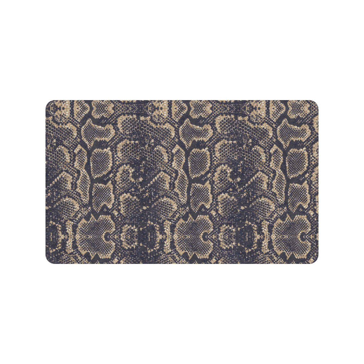 Snake Skin Pattern Print Rubber Doormat