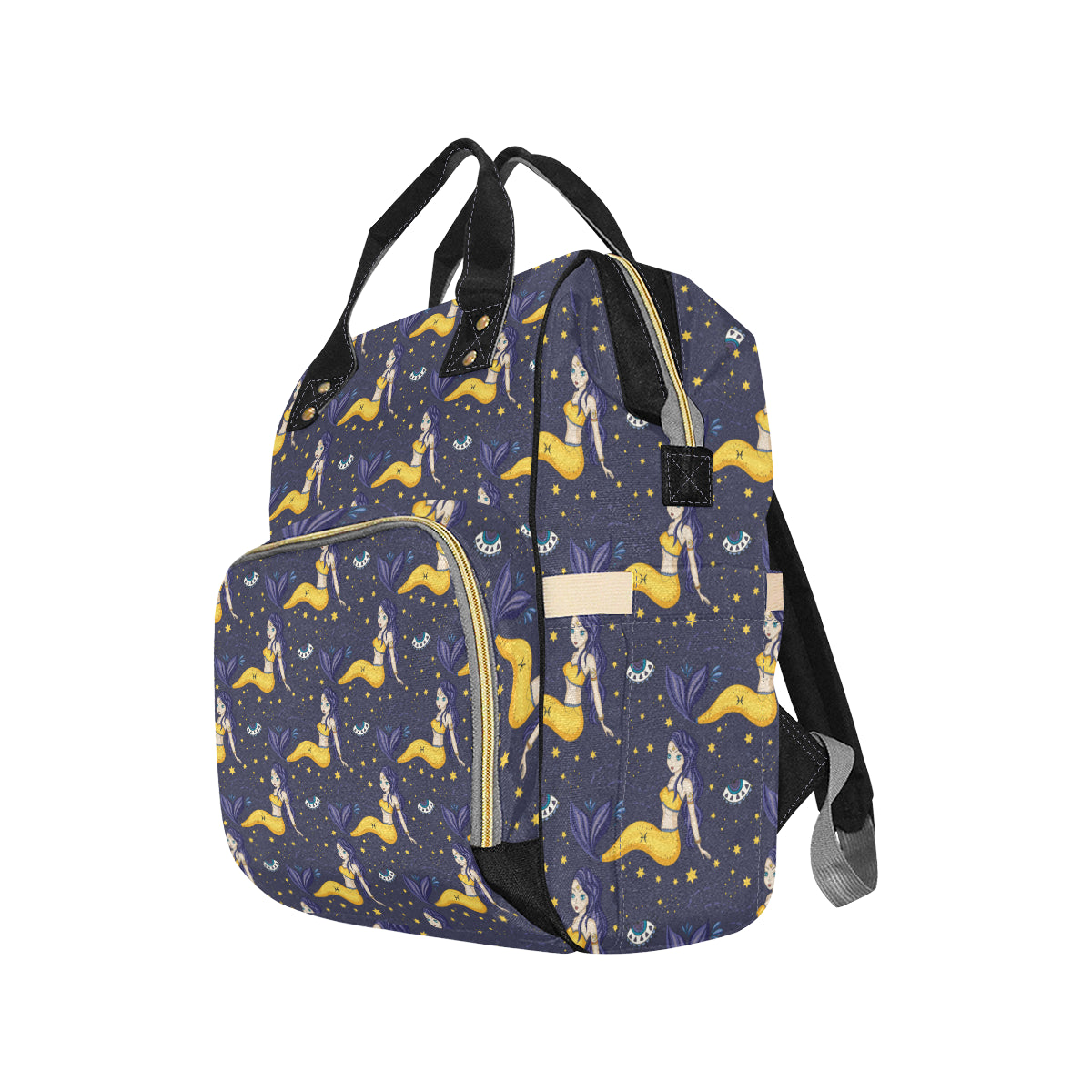 Pisces Pattern Print Design A04 Diaper Bag Backpack
