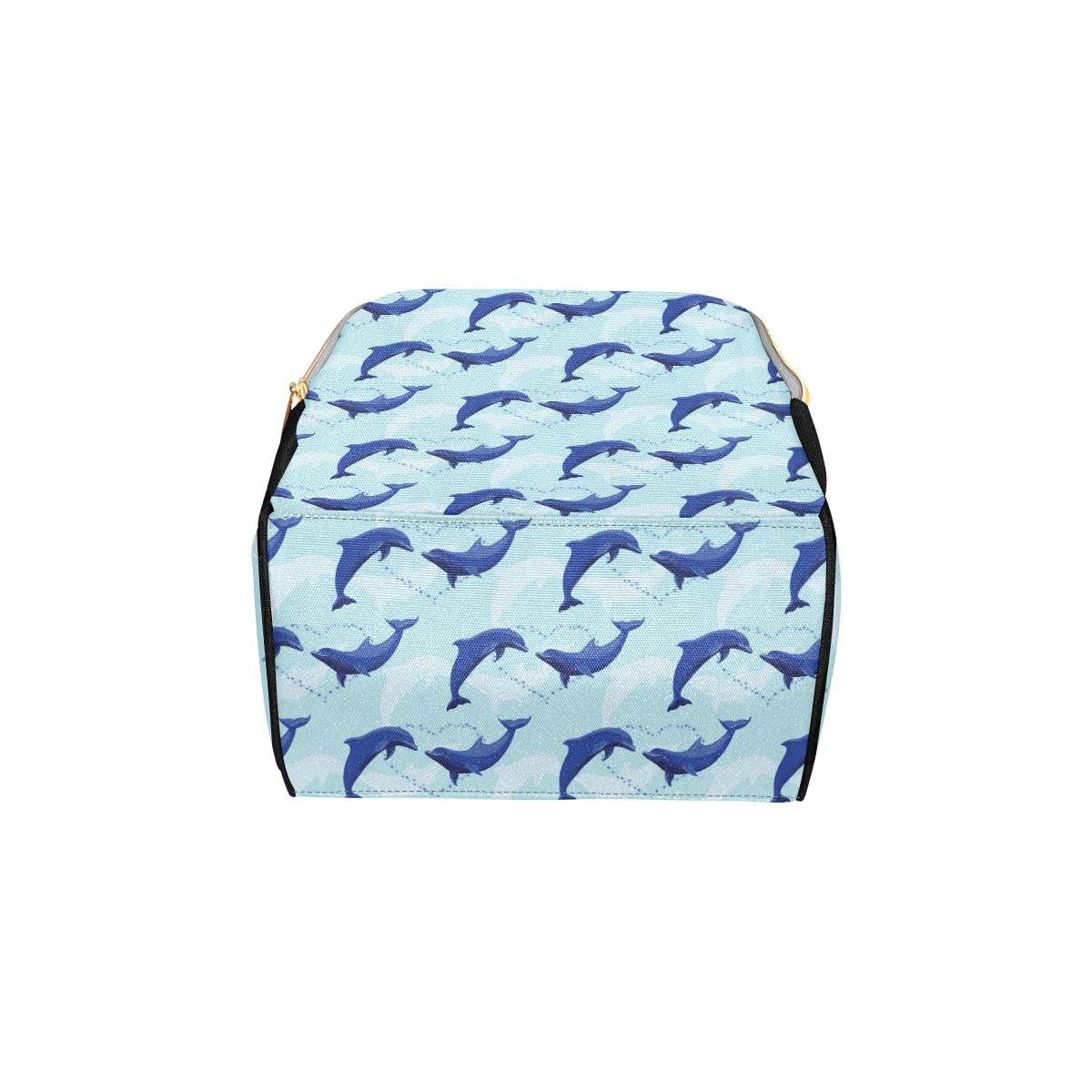 Dolphin Heart Pattern Diaper Bag Backpack