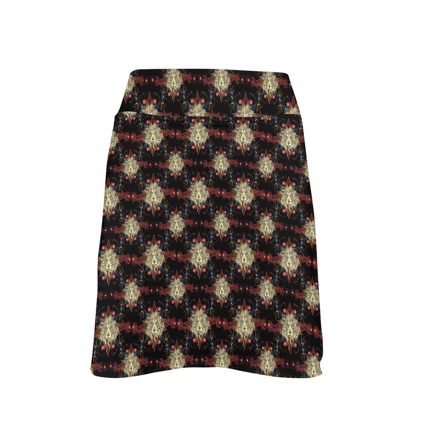 Zodiac Leo Pattern Design Print 17" Golf & Pickleball Skort with Pockets