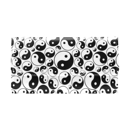 Yin Yang Print Design LKS302 Women's Trifold Wallet