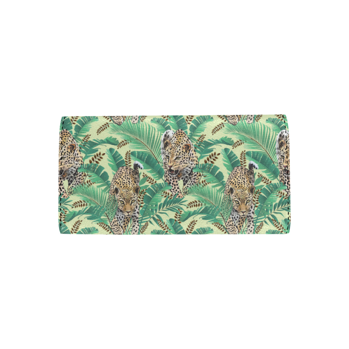 Leopard Pattern Print Design 03 Women's Trifold Wallet