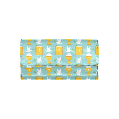 Christian Pattern Print Design 02 Women's Trifold Wallet