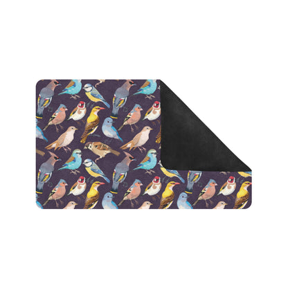 Bird Cute Print Pattern Rubber Doormat