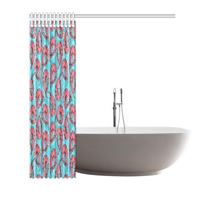 Prawn Pattern Print Design 01 Shower Curtain