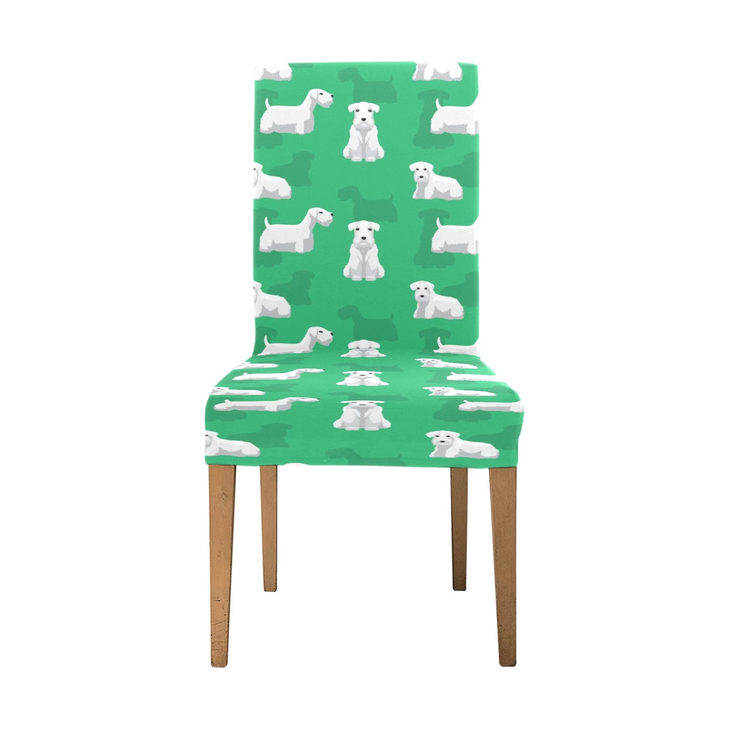 Sealyham Terriers Print Design LKS301 Dining Chair Slipcover