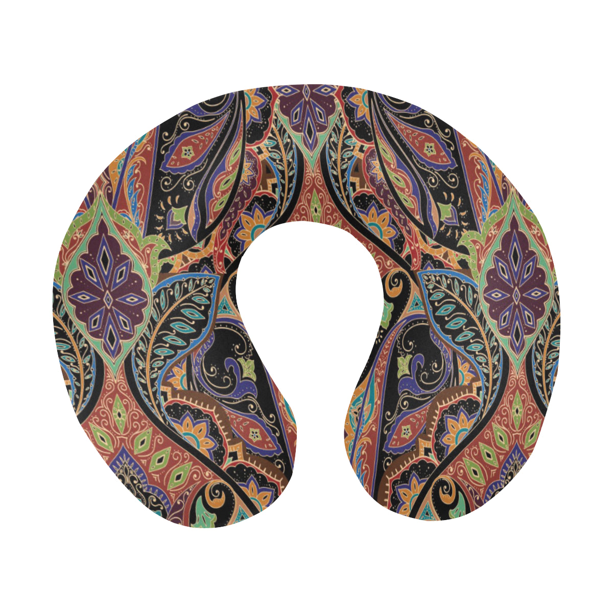 Bohemian Pattern Print Design 06 U-Shaped Travel Neck Pillow