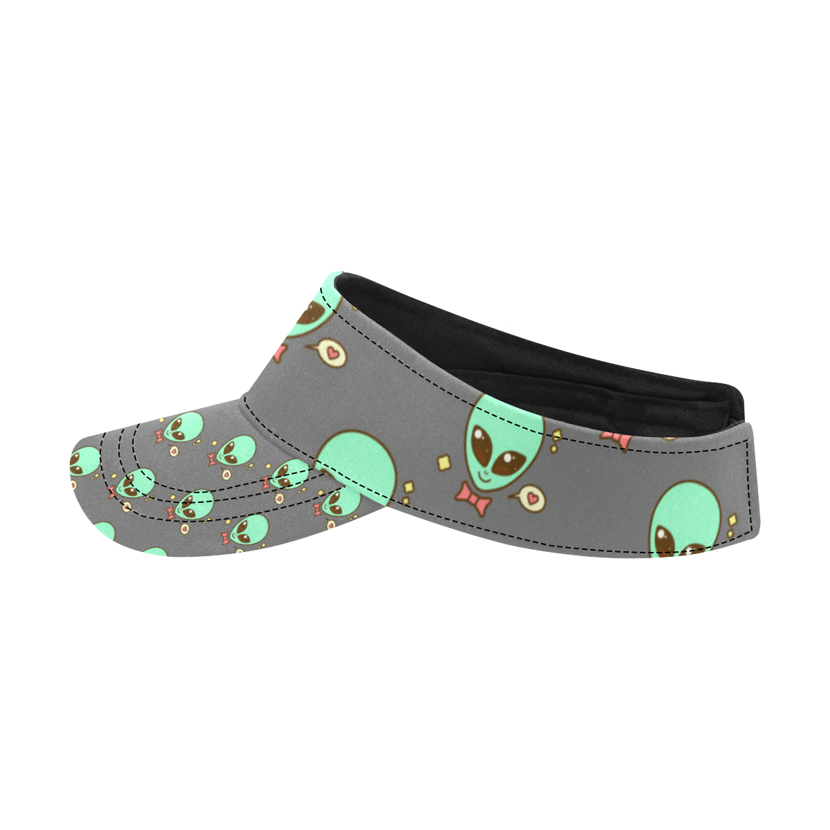 Alien Pattern Print Design 02 Unisex Sun Visor