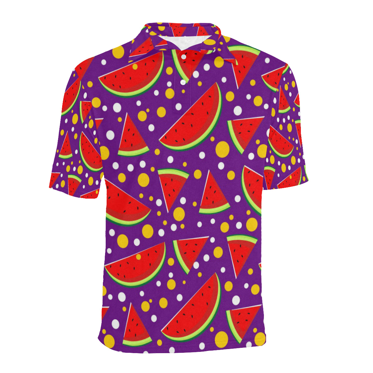 Watermelon Pattern Print Design WM010 Men Polo Shirt