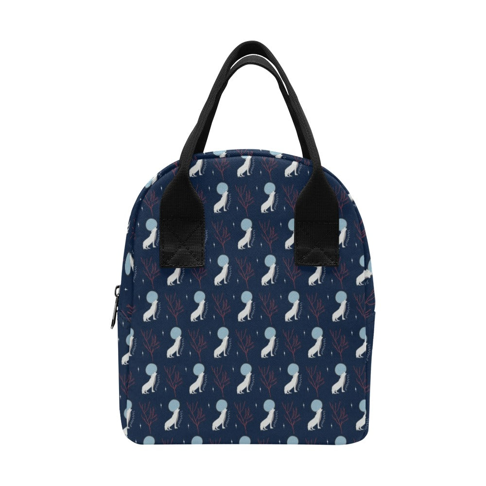 Wolf Moon Print Design LKS304 Insulated Lunch Bag