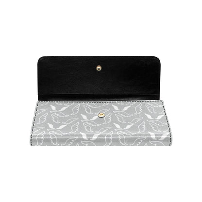 Angel Wings Pattern Print Design 01 Women's Trifold Wallet