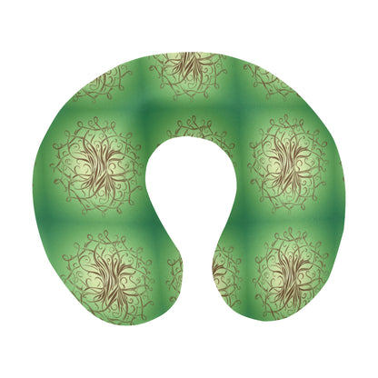 Celtic Pattern Print Design 05 U-Shaped Travel Neck Pillow