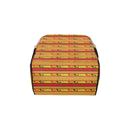 Mexican Blanket Ornament Print Pattern Diaper Bag Backpack