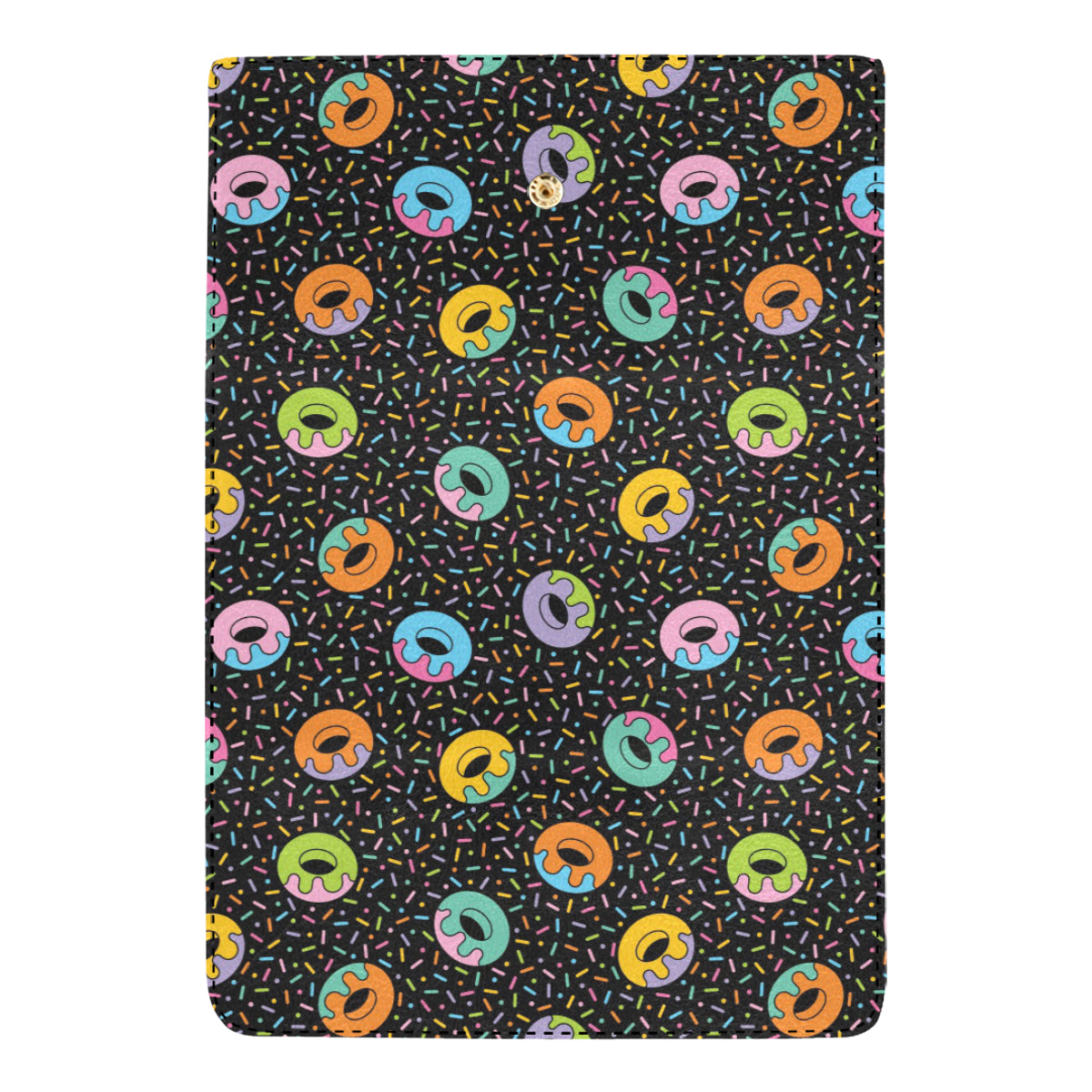 Donut Pattern Print Design DN012 Women's Trifold Wallet