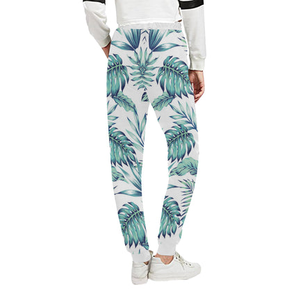 Pattern Tropical Palm Leaves Unisex Sweatpants