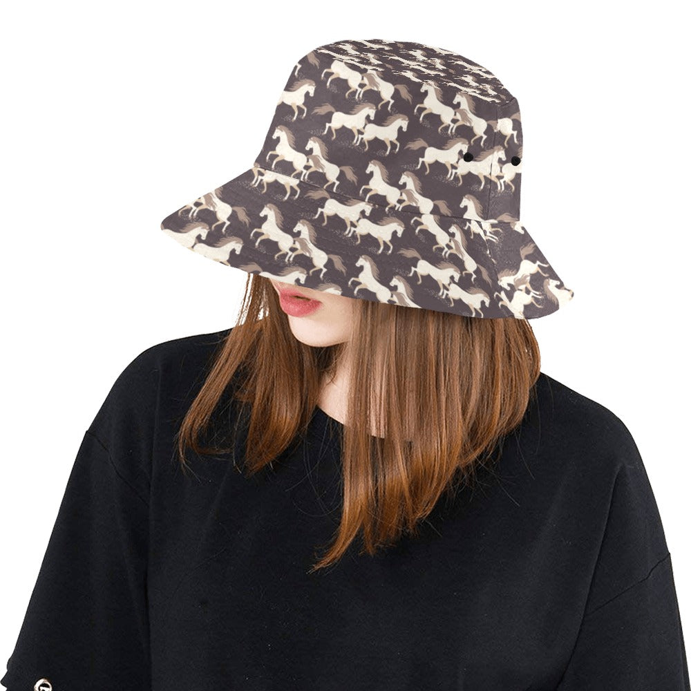 Horse Print Design LKS304 Unisex Bucket Hat