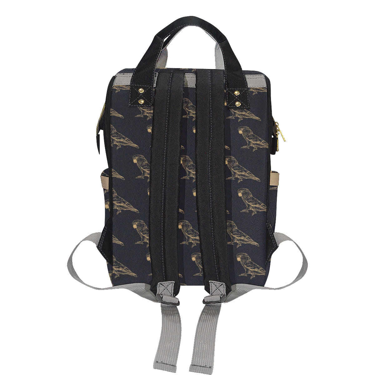 Parakeet Pattern Print Design A04 Diaper Bag Backpack