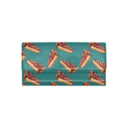 Cheesecake Cherry Pattern Print Design CK03 Women's Trifold Wallet