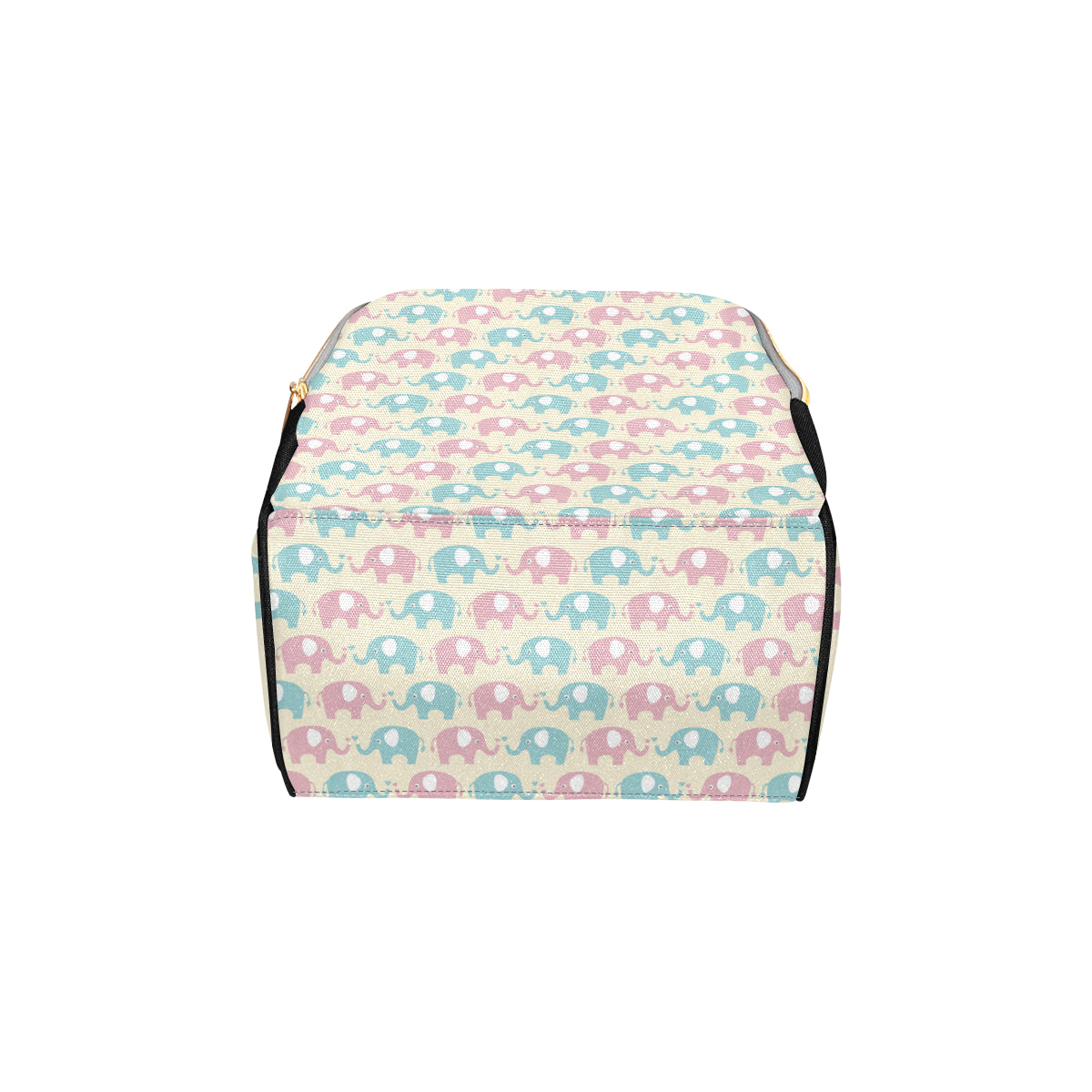 Elephant Baby Pastel Print Pattern Diaper Bag Backpack