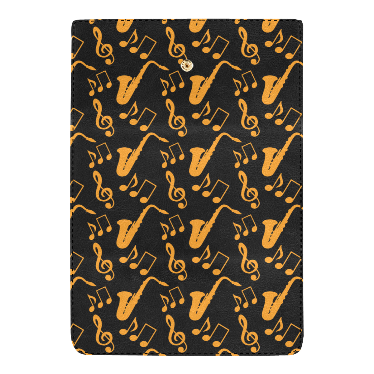 Saxophone Pattern Print Design 02 Women's Trifold Wallet