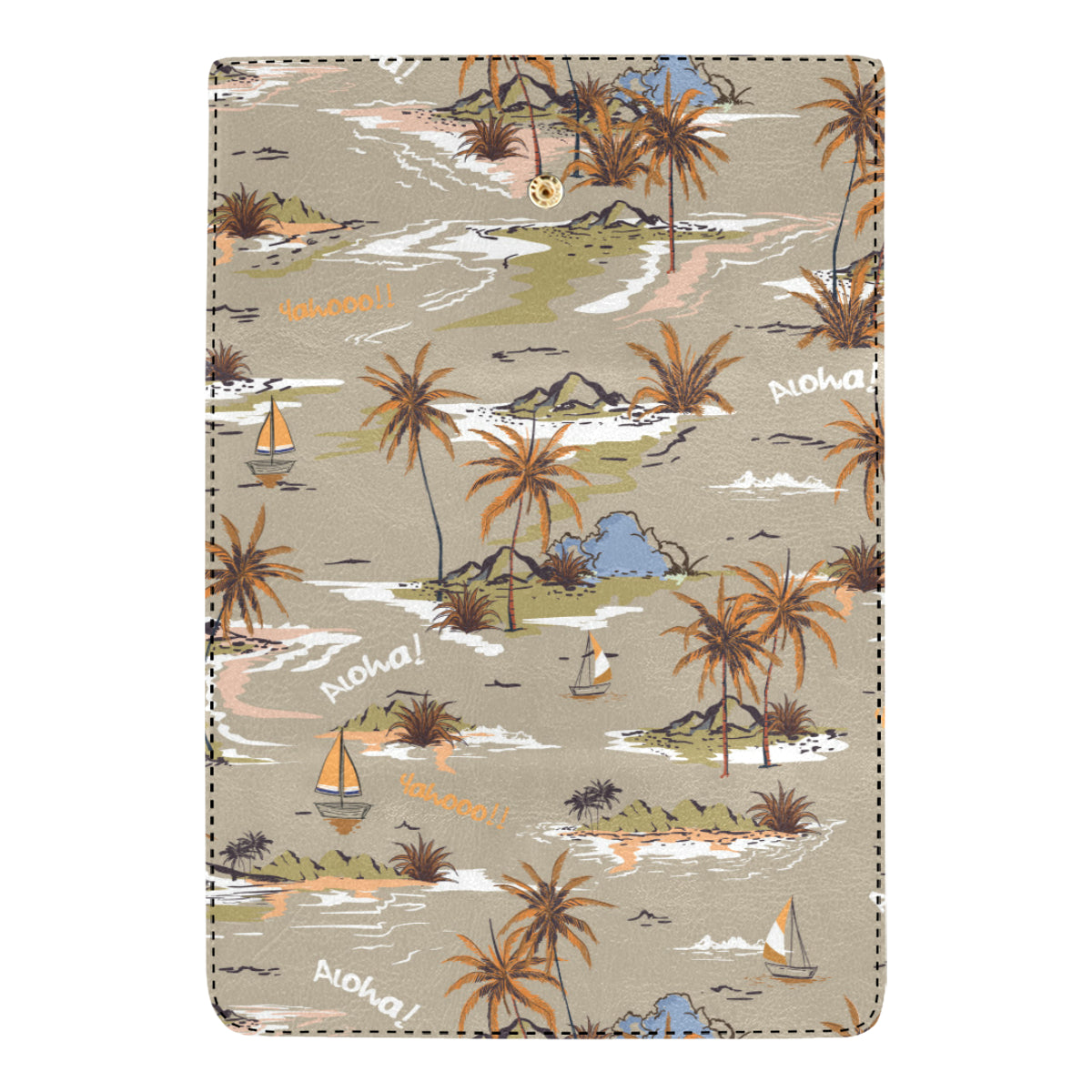 Pacific island Pattern Print Design A05 Women's Trifold Wallet