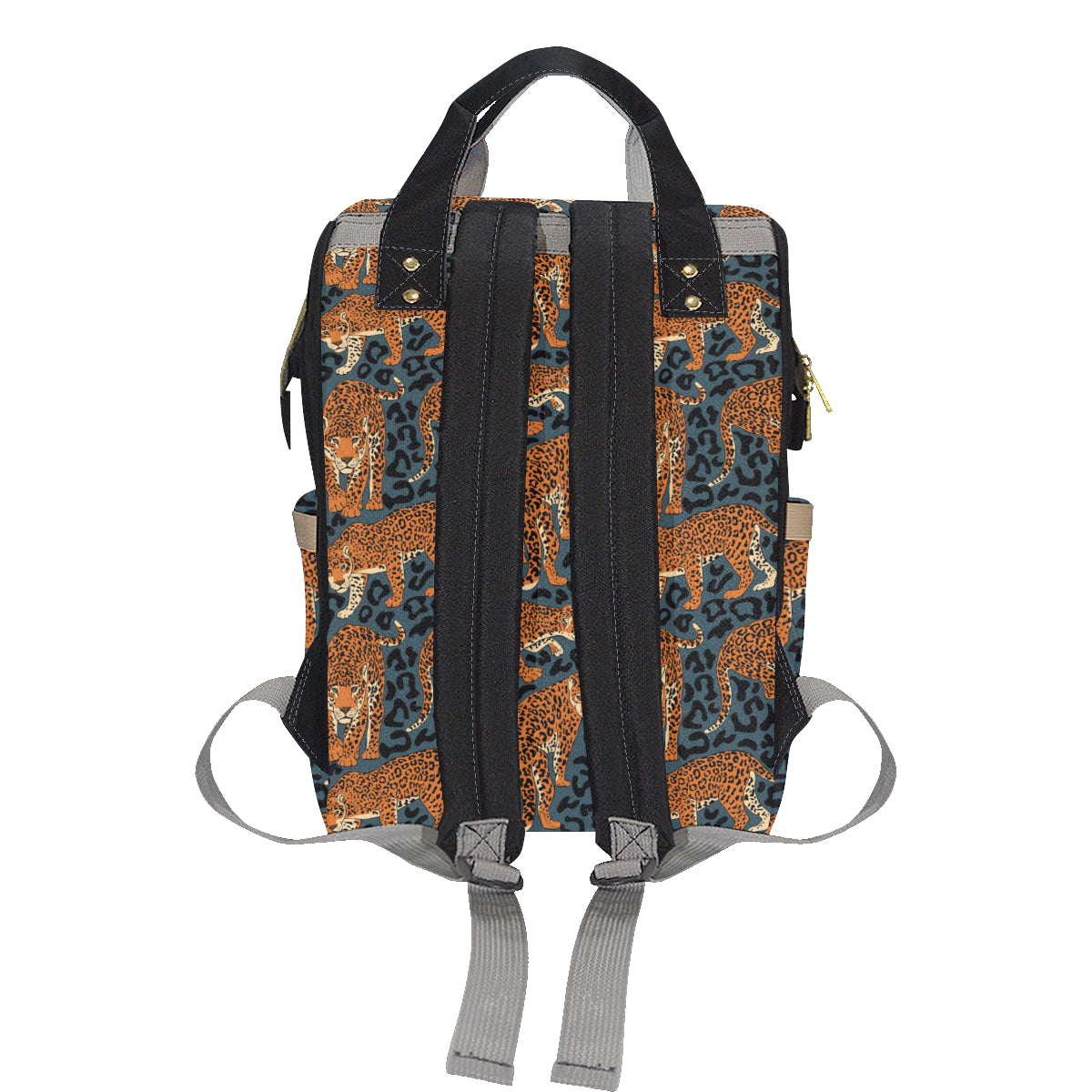Jaguar Pattern Print Design 04 Diaper Bag Backpack