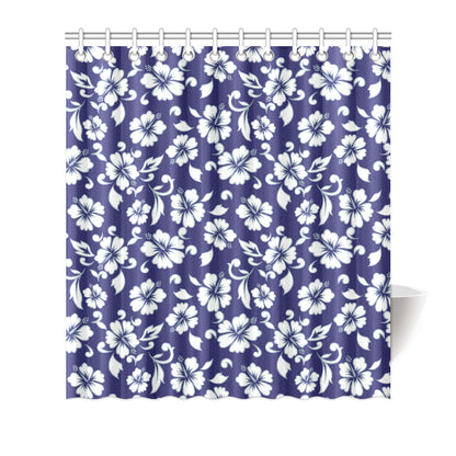 Hibiscus Pattern Print Design HB010 Shower Curtain